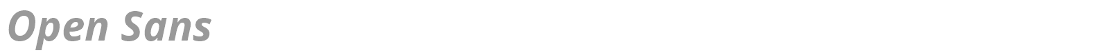 Open Sans font preview